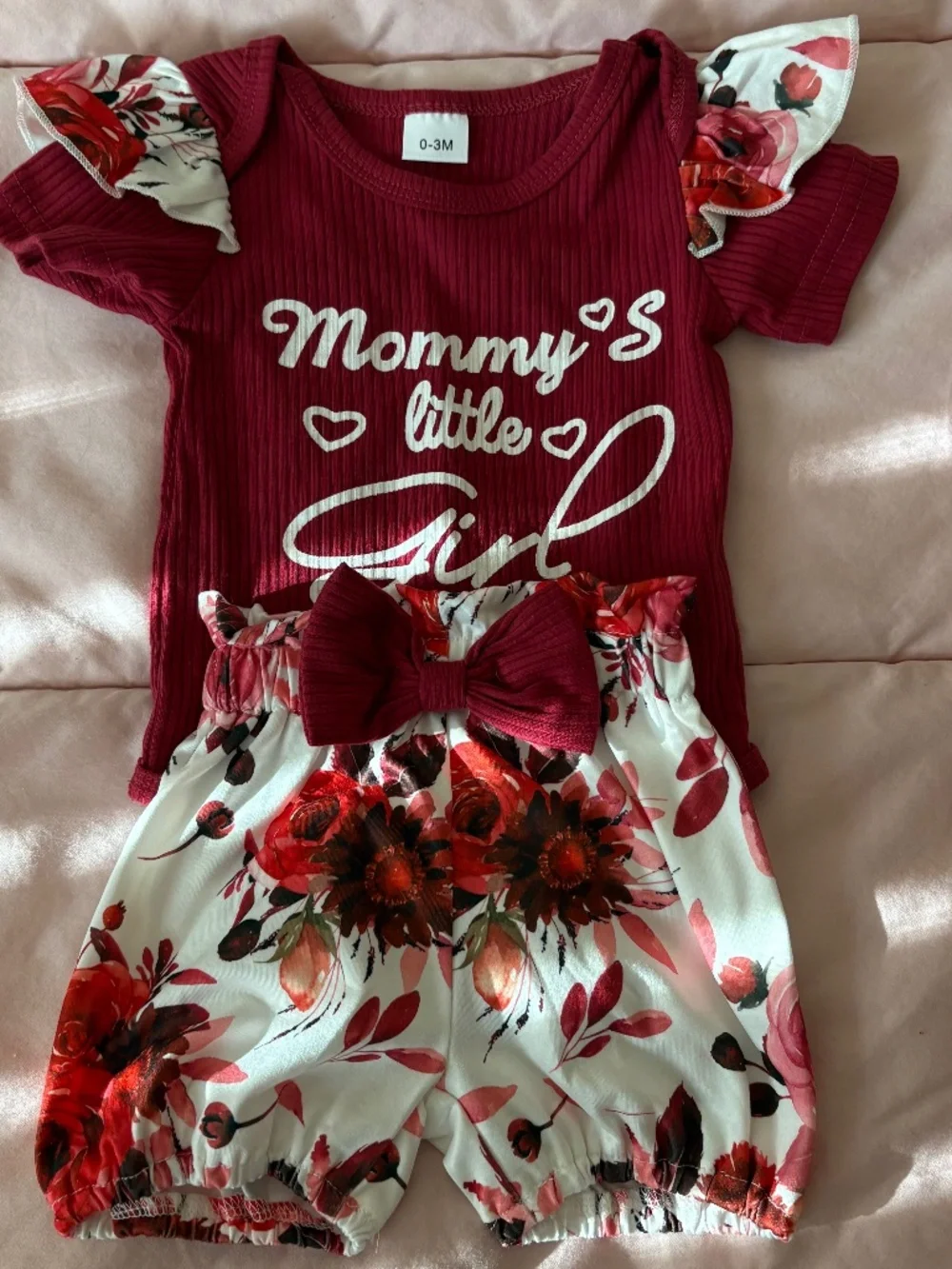 baby girl outfit size 0-3mo